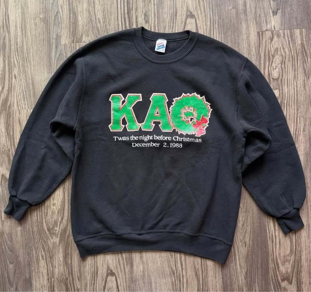 Vintage 80s Kappa Alpha Psi Frat Christmas Crewneck Sweatshirt